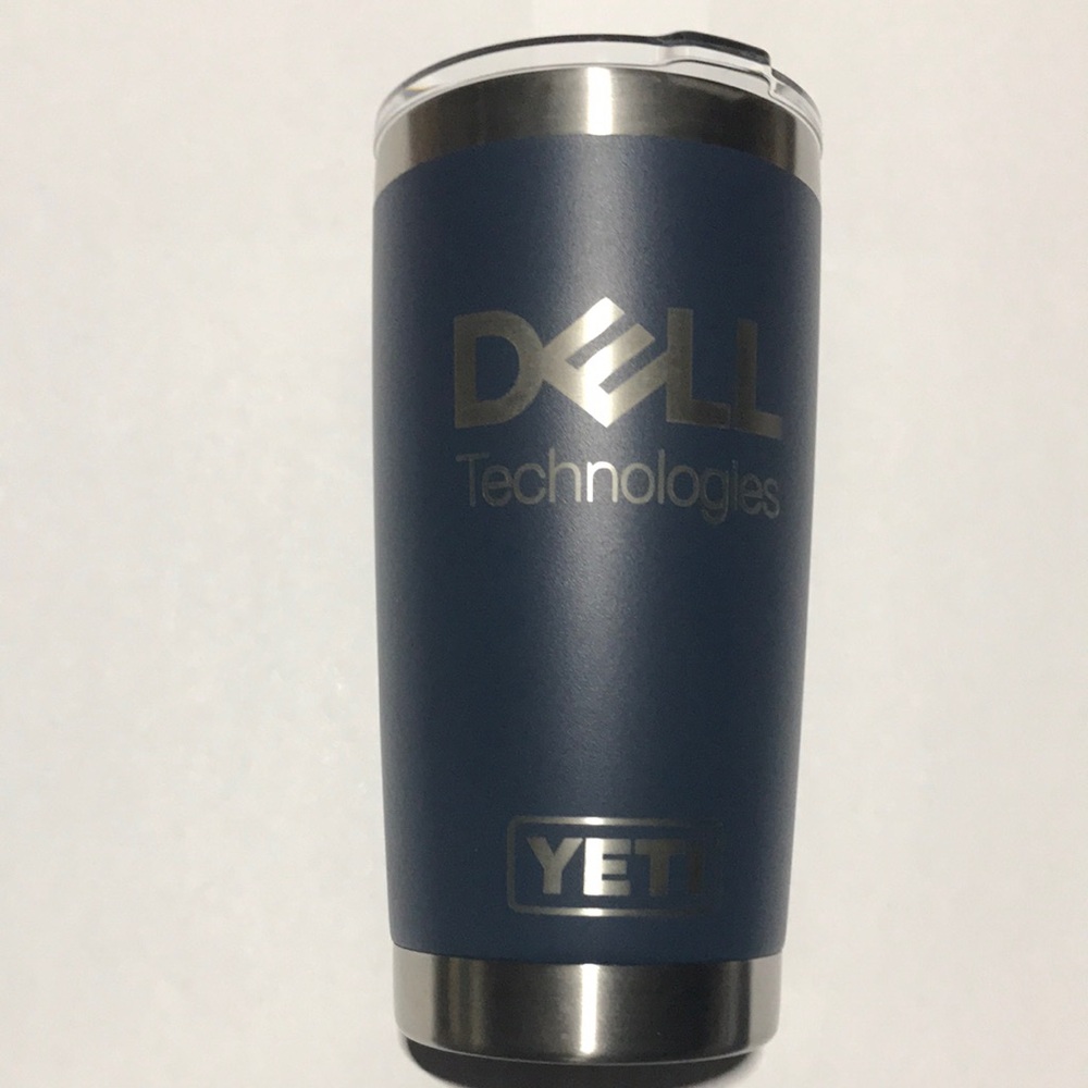 Yeti Rambler 20 oz Navy Blue Dell Technologies Insulated Tumbler